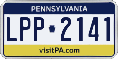 PA license plate LPP2141