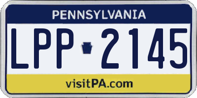 PA license plate LPP2145