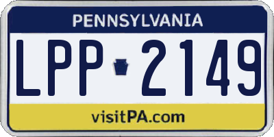 PA license plate LPP2149