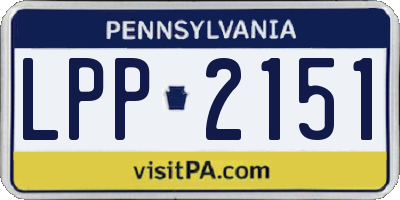 PA license plate LPP2151