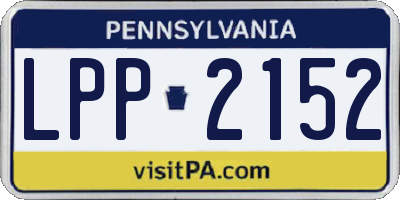 PA license plate LPP2152