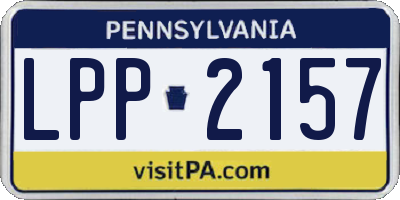 PA license plate LPP2157
