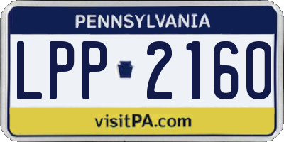PA license plate LPP2160