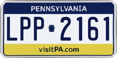PA license plate LPP2161