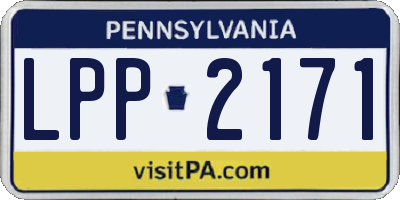 PA license plate LPP2171