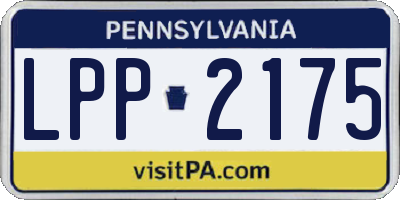 PA license plate LPP2175