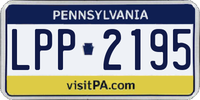 PA license plate LPP2195