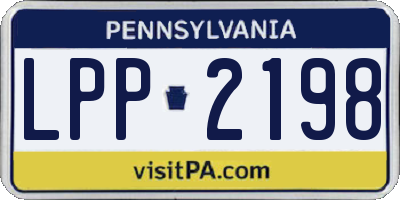 PA license plate LPP2198