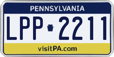 PA license plate LPP2211