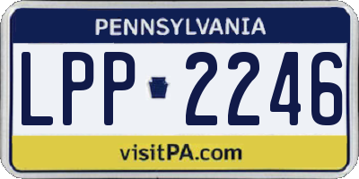 PA license plate LPP2246