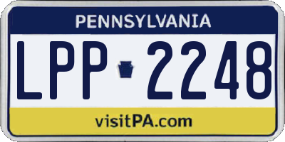PA license plate LPP2248