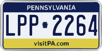 PA license plate LPP2264