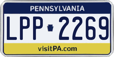 PA license plate LPP2269