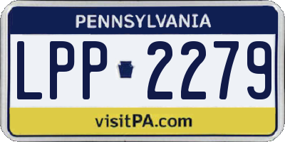 PA license plate LPP2279
