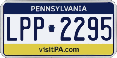 PA license plate LPP2295