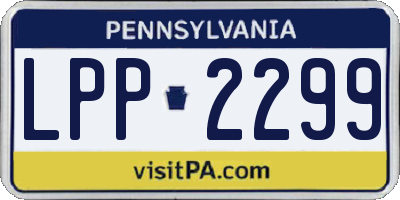 PA license plate LPP2299