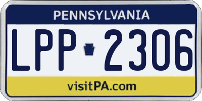 PA license plate LPP2306