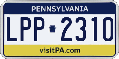 PA license plate LPP2310