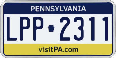 PA license plate LPP2311