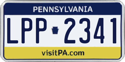 PA license plate LPP2341