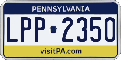 PA license plate LPP2350