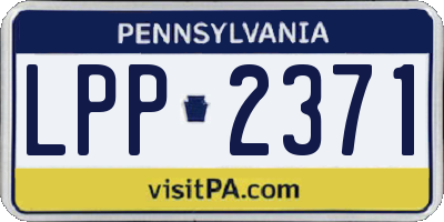 PA license plate LPP2371
