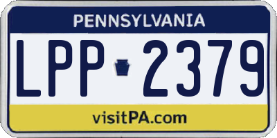 PA license plate LPP2379