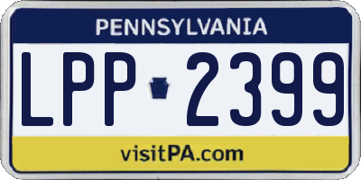 PA license plate LPP2399