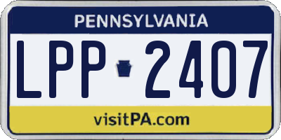 PA license plate LPP2407