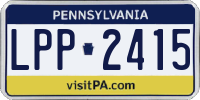 PA license plate LPP2415