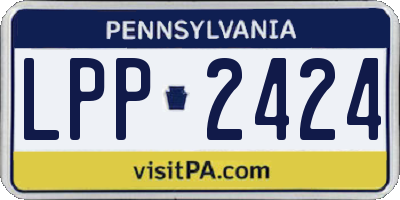 PA license plate LPP2424