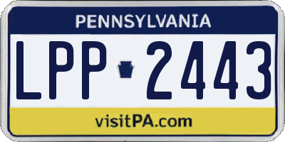 PA license plate LPP2443