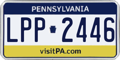 PA license plate LPP2446