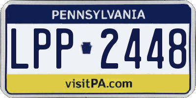 PA license plate LPP2448