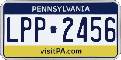 PA license plate LPP2456