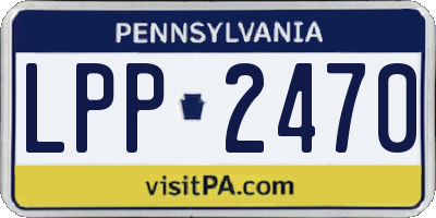 PA license plate LPP2470