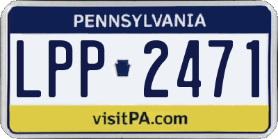 PA license plate LPP2471