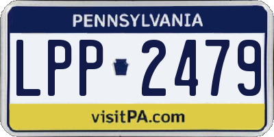 PA license plate LPP2479