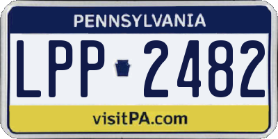 PA license plate LPP2482