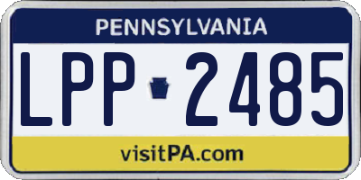 PA license plate LPP2485