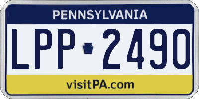 PA license plate LPP2490