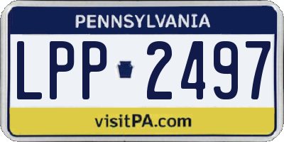 PA license plate LPP2497