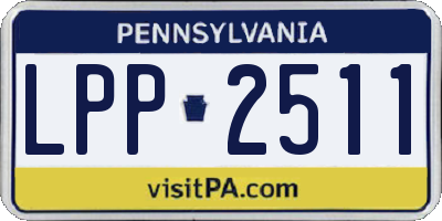PA license plate LPP2511