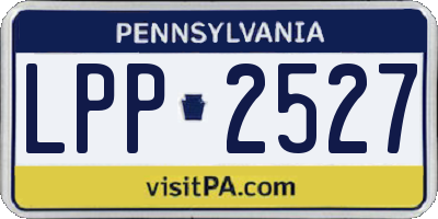 PA license plate LPP2527
