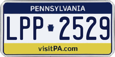 PA license plate LPP2529