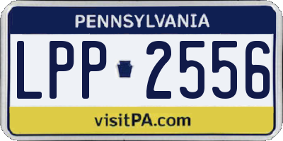 PA license plate LPP2556