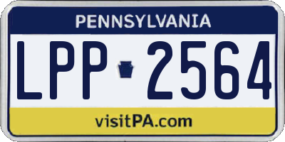 PA license plate LPP2564