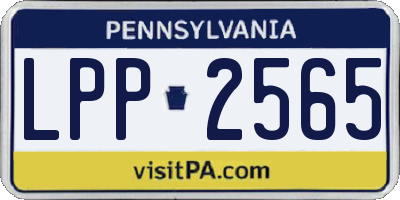 PA license plate LPP2565