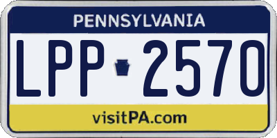 PA license plate LPP2570