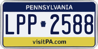 PA license plate LPP2588